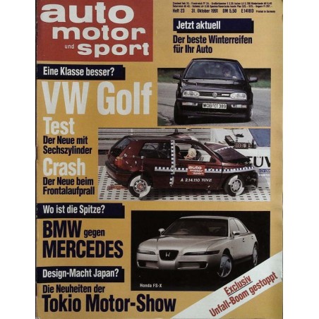 auto motor & sport Heft 23 / 31 Oktober 1991 - Tokio Show