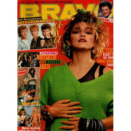 BRAVO Nr.51 / 11 Dezember 1985 - Madonna