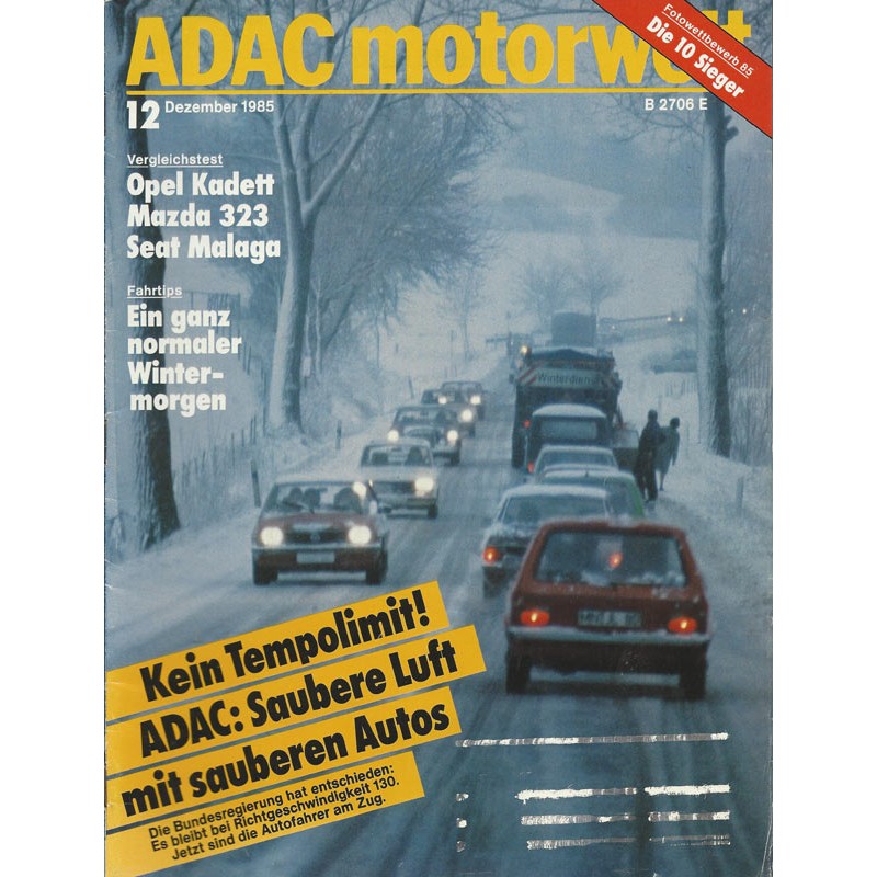 ADAC Motorwelt Heft.12 / Dez. 1985 - Ein ganz normaler Wintermorgen