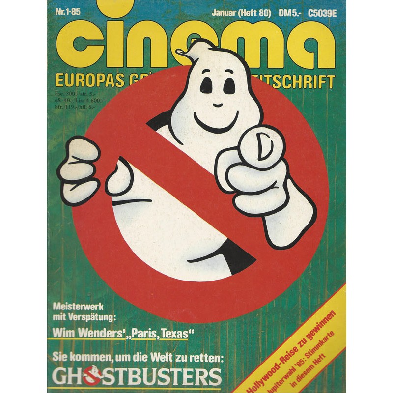 CINEMA 1/85 Januar 1985 - Ghostbusters, sie kommen