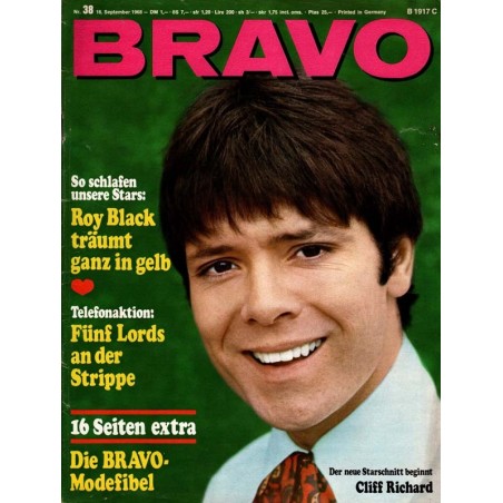 BRAVO Nr.38 / 16 September 1968 - Cliff Richard
