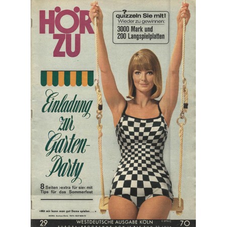 HÖRZU 29 / 16 bis 22 Juli 1966 - Einladung zur Gartenparty