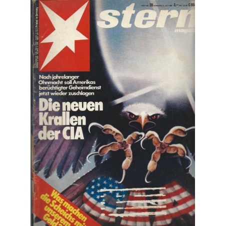 stern Heft Nr.28 / 3 Juli 1980 - Die neuen Krallen der CIA