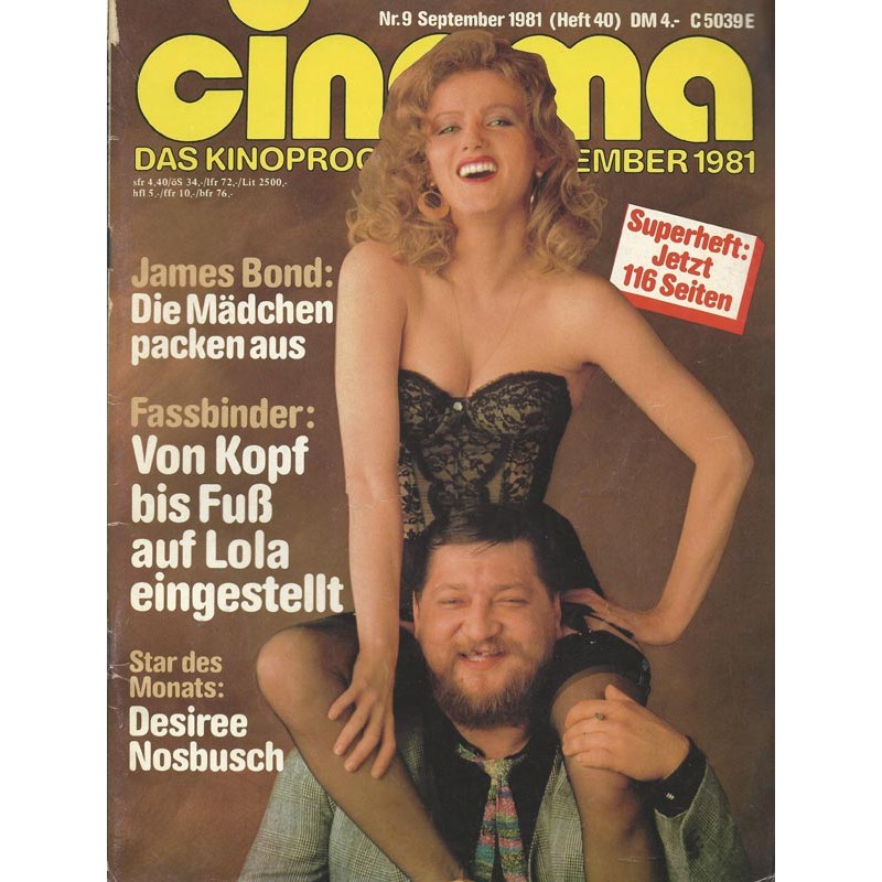 CINEMA 9/81 September 1981 - Fassbinder