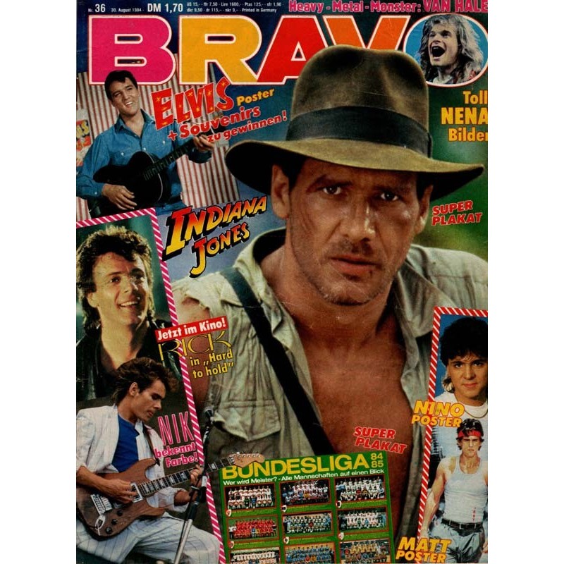 BRAVO Nr.36 / 30 August 1984 - Indiana Jones