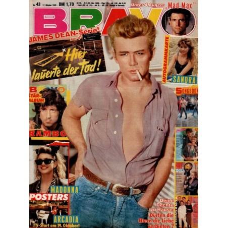 BRAVO Nr.43 / 17 Oktober 1985 - James Dean-Serie!