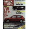 auto motor & sport Heft 12 / 31 Mai 1991 - VW Golf 91
