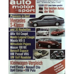 auto motor & sport Heft 5 / 22 Februar 1991 - Genfer Salon