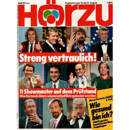 HÖRZU 33 / 15 bis 21 August 1987 - Streng vertraulich